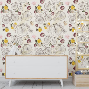 Fiets Roos Liefde Bruiloft Inspiratie Behang