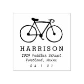 fiets rubberstempel (Afrduk)