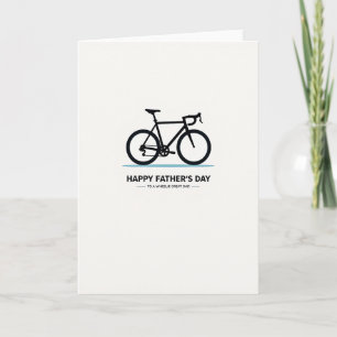 Fiets Silhouet Vaderdag kaart