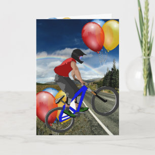 Fiets Sport Gelukkige Verjaardag Familie Vrienden  Kaart