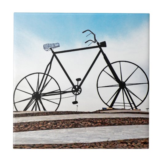 fiets tegeltje (Voorkant)