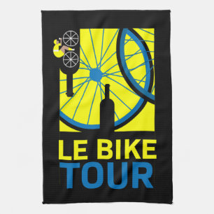 Fiets Touring Art Theedoek