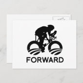 FIETS VOORUIT MET OBAMA BRIEFKAART (Voorkant / Achterkant)
