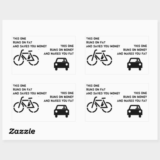 Fiets vs auto Sticker (Vel)