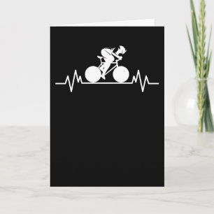 Fiets Wegfiets Hartslag Ontwerp Fiets Cadeau Kaart