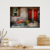 Fiets - Welkom, deuren open Poster (Keuken)