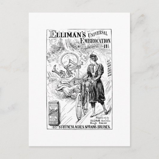 fietsadvertentiekaart briefkaart (Voorkant)