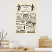  fietsadvertenties uit 1892 poster (Keuken)