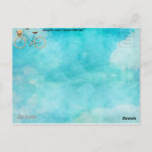 Fietsansichtkaart Briefkaart (Achterkant)