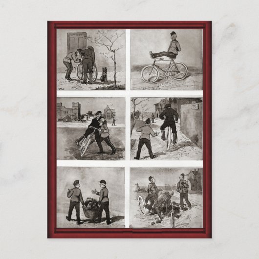 fietsantiek briefkaart (Voorkant)