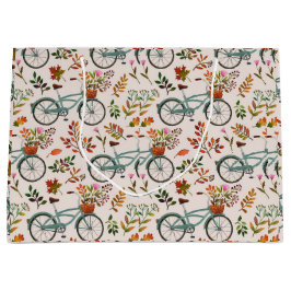 Fietsbloemencadeautas | Elegante herfst Groot Cadeauzakje