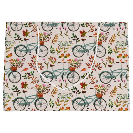  Fietsbloemencadeautas | Elegante herfst Groot Cadeauzakje (Voorkant)