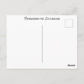 Fietsbloemenmand elk gelegenheidsgeschenk Briefkaart (Achterkant)