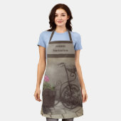  fietsbloemhouder gepersonaliseerd schort (Gedragen)