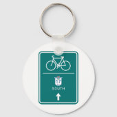 Fietsbord Zuid-weg Sleutelhanger (Voorkant)