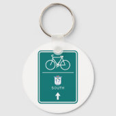 Fietsbord Zuid-weg Sleutelhanger (Achterkant)