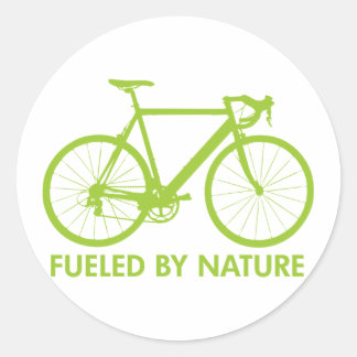 Fietsbrandstof door Natuur Ronde Sticker