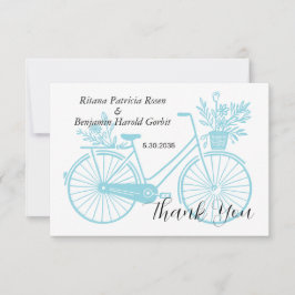 fietsbruiloft bedankkaart