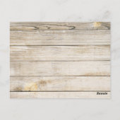 fietsbruiloft tafel nummers briefkaart (Achterkant)