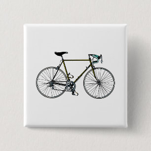 FietsButton Vierkante Button 5,1 Cm