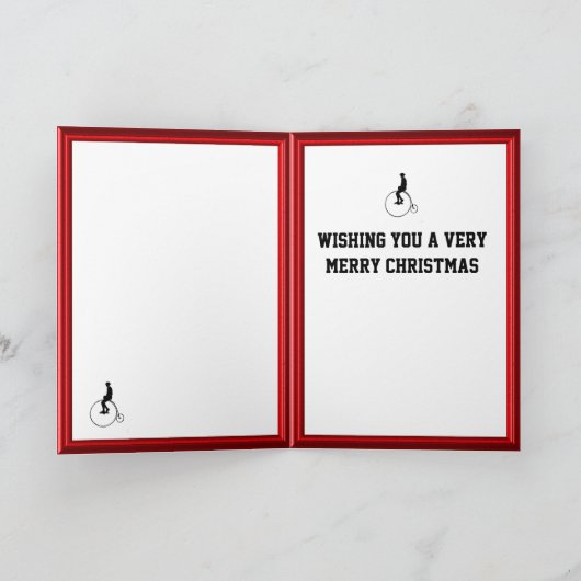 fietscapriolen feestdagen kaart (Binnen)