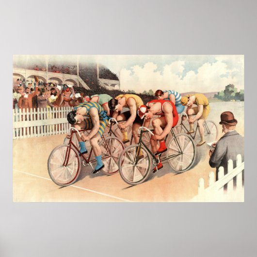 Fietscatscène Poster (Voorkant)