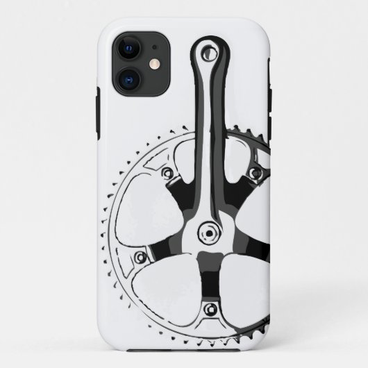 Fietscerkast - zwart op wit Case-Mate iPhone case (Achterkant)