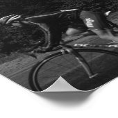 Fietscycli Belarus zwart-wit Poster (Hoek)