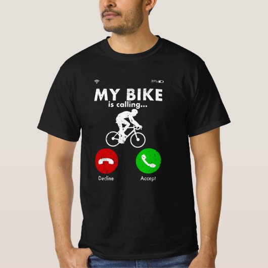 Fietscyclist Funny Gift Cadeau Idee T-shirt (Voorkant)