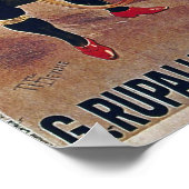 Fietscyclus Adverteren fietsen aluminium Poster (Hoek)