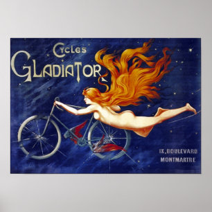 Fietscyclus Adverteren  fietsen Gladiator Poster