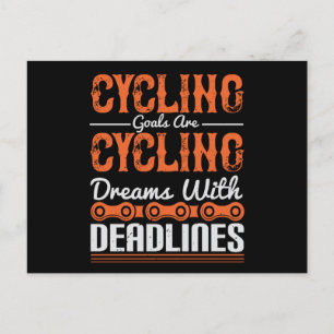 Fietscyclus - Dromen met deadlines fietsen Briefkaart