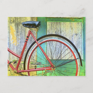 Fietscyclus fietsen oude vorm briefkaart