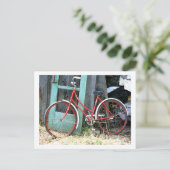 Fietscyclus fietsen oude vorm briefkaart (Staand voorkant)