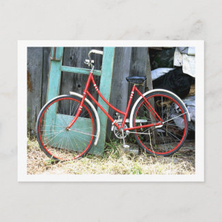 Fietscyclus fietsen oude vorm briefkaart