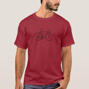 fietscyclus  oude mode coole school retro c t-shirt