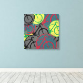 fietsdecor canvas afdruk (Insitu (Houten vloer))