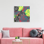 fietsdecor canvas afdruk (Insitu (Woonkamer))