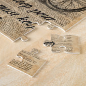  fietsdictionary Art Bicycle Quote Legpuzzel (Zijkant)