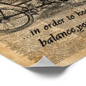  fietsdictionary Art Bicycle Quote Poster (Hoek)