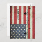 Fietsduur, banden en strips feestdagenkaart (Voorkant / Achterkant)