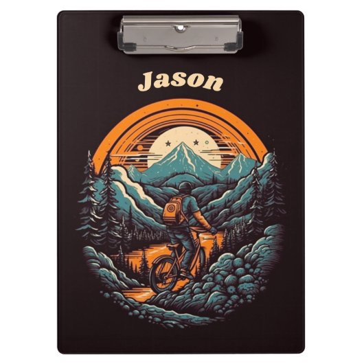 Fietsduur, retro aanpasbaar klembord (Voorkant)