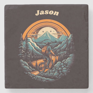 Fietsduur, retro aanpasbaar stenen onderzetter