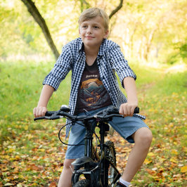 Fietsduur, retro aanpasbaar t-shirt