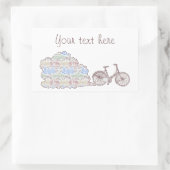 Fietsen Aarhus, Rechthoekige Sticker (Tas)