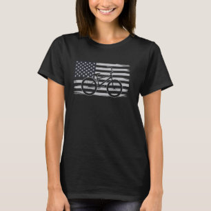 Fietsen Amerikaanse Vlag Fiets BMX Fiets Wielrenne T-shirt