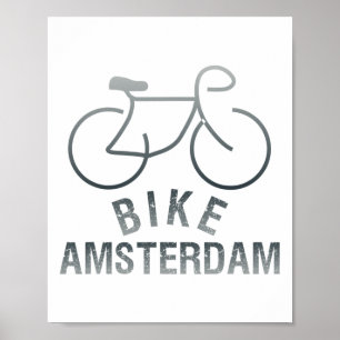 Fietsen Amsterdam Nederland Grafisch _1 Poster