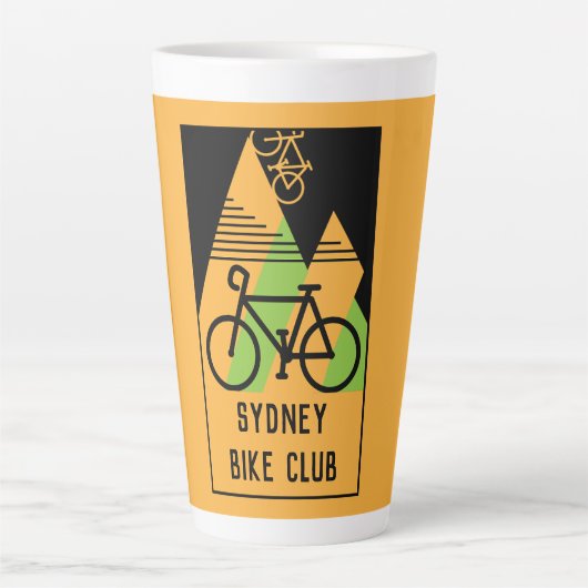 Fietsen Australië Latte Mok (Voorkant)