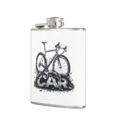 Fietsen boven auto's heupfles (Links)