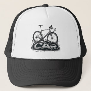 Fietsen boven auto's trucker pet